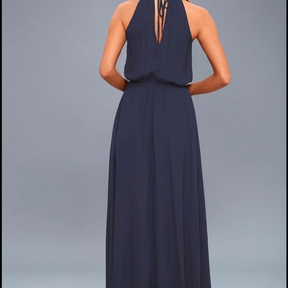 Lulus Essence of Style Navy Blue Maxi Dress - Picture 2 of 5